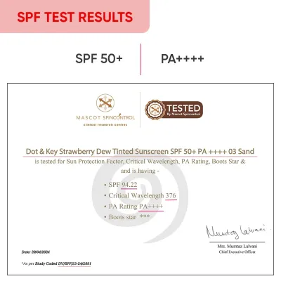 Dot and Key Strawberry Dew Tinted Sunscreen SPF 50+ PA++++ (05 Beige)	